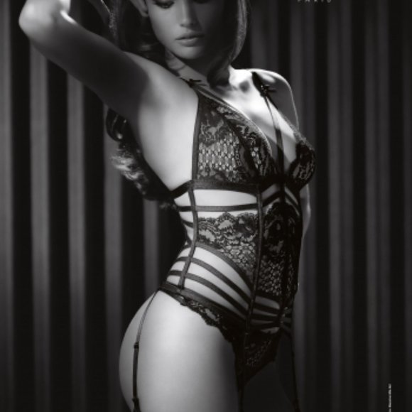 Aubade - Entrevue Secrete Black Basque/Tanga - Sz2 - Picture 3 of 10